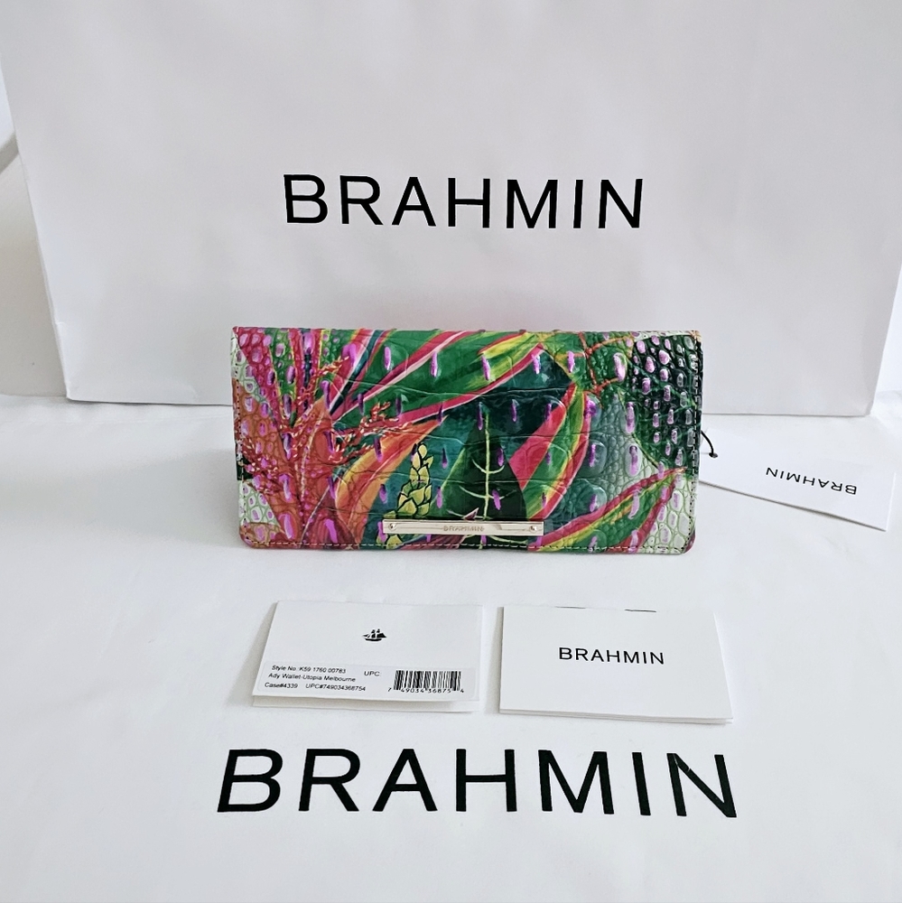 NWT SOLDOUT Brahmin Utopia Melbourne Ady Wallet